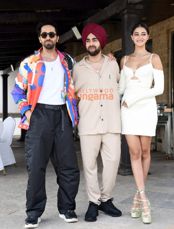 photos ayushmann khurrana ananya panday and manjot singh snapped promoting dream girl 2 1