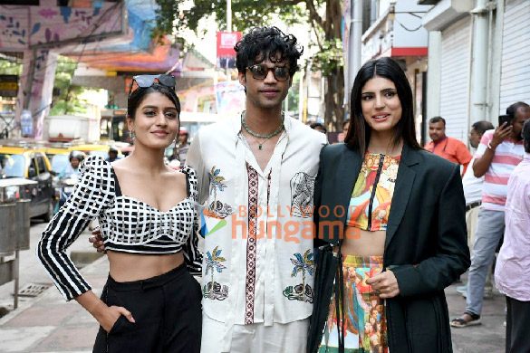 photos babil khan medha rana and aadhya anand snapped promoting their film friday night plan 1