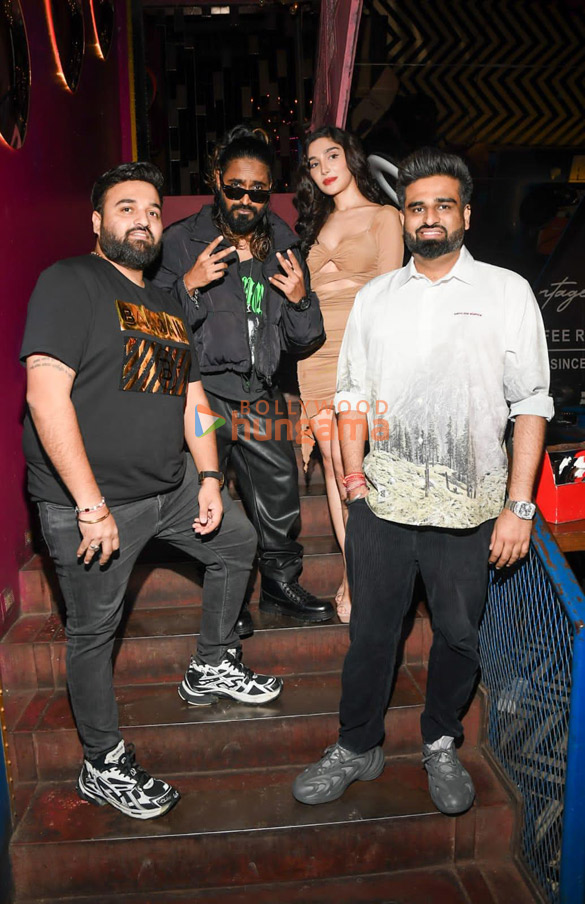 photos emiway bantai swaalina mihir gulati and gaurav grover snapped promoting the latest song kudi 5