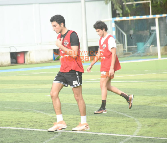 photos ibrahim ali khan arhaan khan ahan shetty and others snapped during a football match 1