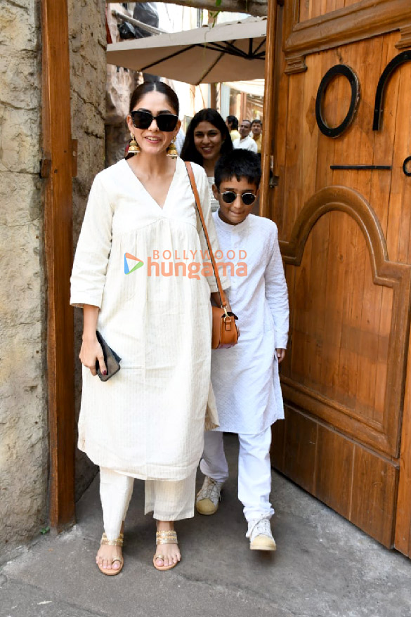 photos mrunal thakur snapped with family in juhu for rakshabandhan 2023 3