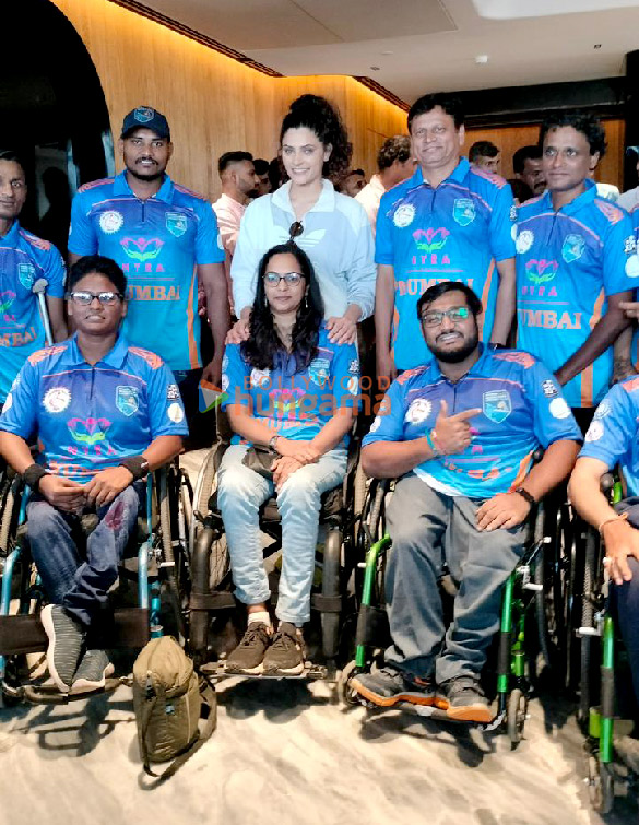 photos saiyami kher snapped at a special screening of ghoomer for disabled paraplegic cricketers of the dcci an arm of bcci 3