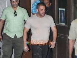 Photos: Salman Khan snapped at a dubbing studio in Bandra
