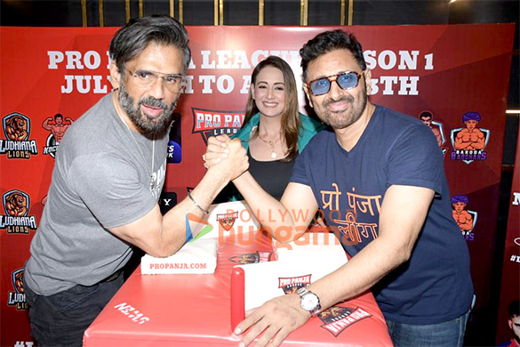 Photos: Suniel Shetty, Preeti Jhangiani and Parvin Dabas attend the Pro Panja League press meet and greet