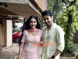 Photos: Utkarsh Sharma and Simratt Kaur Randhawa snapped during Gadar 2 promotions