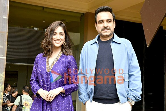 Photos: Yami Gautam and Pankaj Tripathi snapped at OMG 2 promotions Photos: Yami Gautam and Pankaj Tripathi snapped at OMG 2 promotions