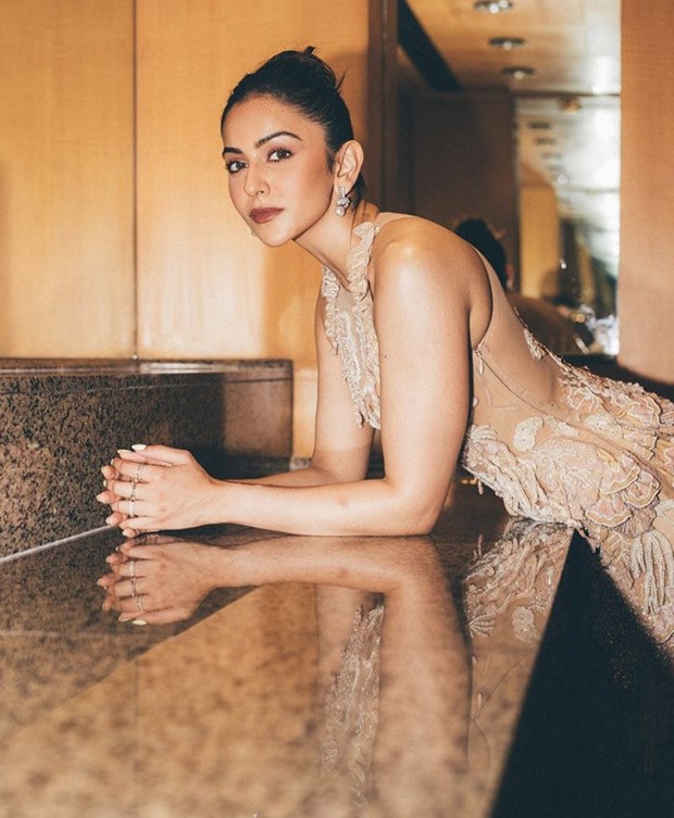 Rakul Preet Singh looks gorgeous beyond compare in a coral reef-inspired gown