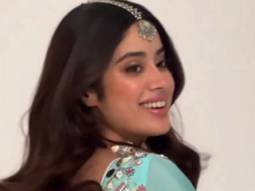 Rocking the traditional wear with grace, Janhvi Kapoor