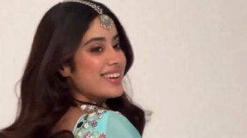 Rocking the traditional wear with grace, Janhvi Kapoor