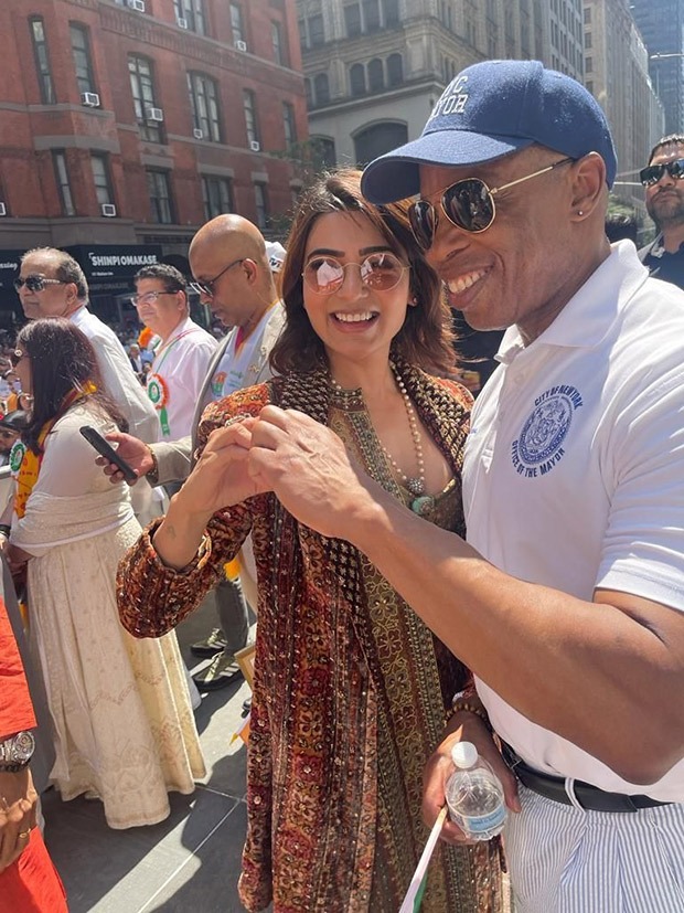 Samantha Ruth Prabhu represents India at annual India Day Parade; meets with New York City Mayor Eric Adams