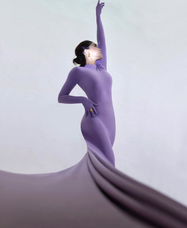 Sharvari Wagh takes the fashion bar a notch higher in a body-hugging lavender gown