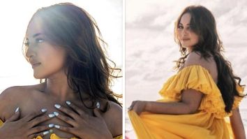 Sonakshi Sinha is making her beach days look fabulous in flowy colour blocked maxi dress