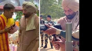 Ahead of Gadar 2 release, Sunny Deol seeks blessings at Tanot Mata Mandir, learns to operate a rifle; watch videos