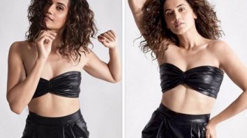 Taapsee Pannu is breaking the mercury levels in black leather co-ord set
