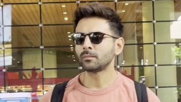 The champ Kartik Aaryan is back in Mumbai with his new hair cut