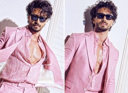 Tiger Shroff hops on the Barbiecore trend with his pink suit