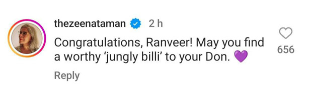 Zeenat Aman gives her blessings to Ranveer Singh for Don 3; says, ‘May you find a worthy jungly billi to your Don’