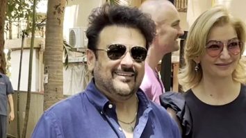 Adnan Sami sports a blue shirt as he gets clicked in the city