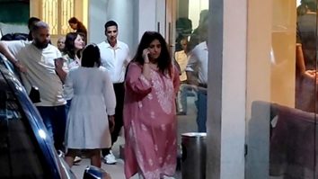 Akshay Kumar gets clicked by paps in a white buttoned up shirt