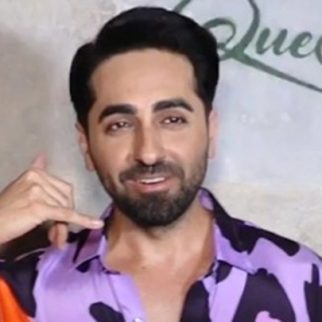 Ayushmann Khurrana does his signature telephone pose for paps