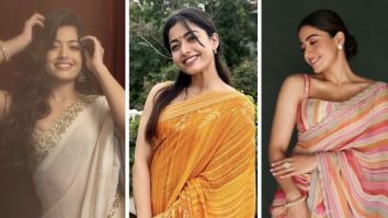 Here are five times where Rashmika Mandanna exhibited her stunning affair with sarees