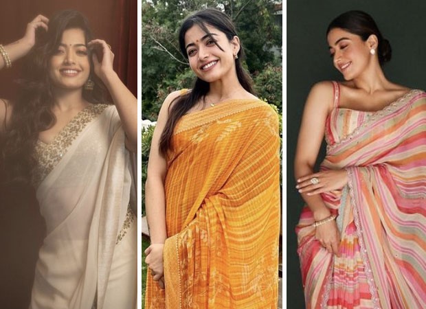 Here are five times where Rashmika Mandanna exhibited her stunning affair with sarees