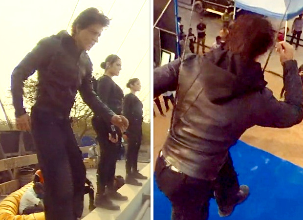 Jawan: Action director Ferdi Fischer shares a glimpse of Shah Rukh Khan shooting high-octane bridge jump stunt; watch 