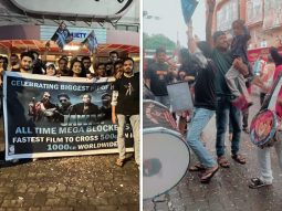 Shah Rukh Khan fans flock Gaiety Galaxy cinemas in Mumbai to celebrate Jawan’s Rs. 1000 crores box office triumph!