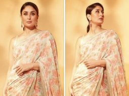 Kareena Kapoor Khan’s floral saree by Sabyasachi, worn during the Jaane Jaan promotions, brings a refreshing festive vibe