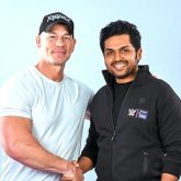 Karthi meets WWE legend John Cena in Hyderabad; says, “Hustle Loyalty Respect -  felt all of that”
