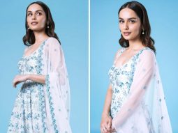 Manushi Chhillar radiates elegance and grace in a breath-taking printed anarkali ensemble by Anita Dongre worth Rs.1.20 lakhs