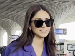 Mrunal Thakur opts for a comfy casual look at the airport as she gets clicked