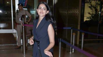 Navya Naveli Nanda poses for paps at the airport