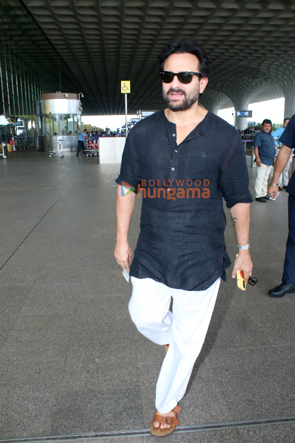 photos aditya roy kapur ananya panday and saif ali khan snapped at the airport 3