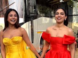 Photos: Bhumi Pednekar and Shehnaaz Gill snapped promoting Thank You For Coming