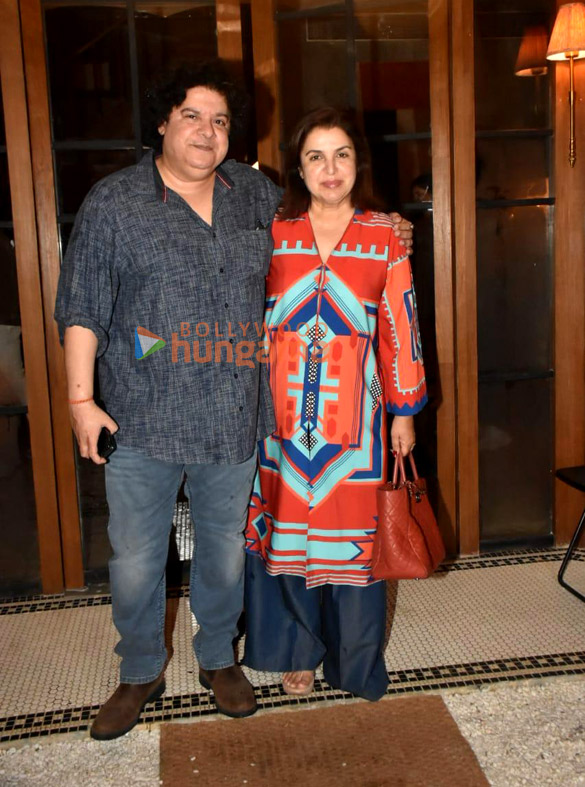 photos farah khan sajid khan and punit malhotra snapped at gigi restaurant in bandra 3