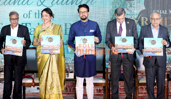 photos hema malini shatrughan sinha jeetendra jackie shroff along with union minister anurag singh thakur attend the book launch of chal mann vrindavan 4