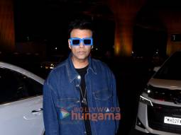 Photos: Karan Johar, Apoorva Mehta and Laksh Lalwani snapped at the airport