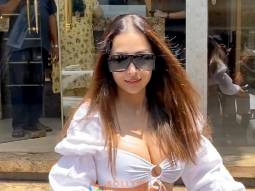 Photos: Malaika Arora snapped with her dog in Bandra