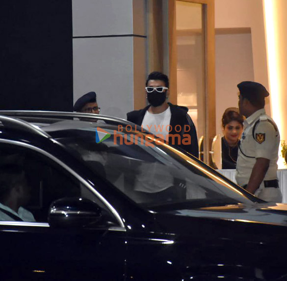 Photos: Ranveer Singh and Karan Johar spotted at Kalina airport Photos: Ranveer Singh and Karan Johar spotted at Kalina airport