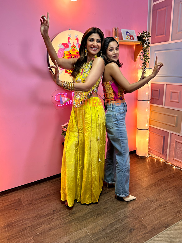 Photos: Shilpa Shetty snapped at Shehnaaz Gill’s chat show Desi Vibes
