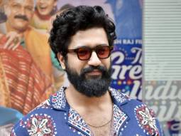 Photos: Vicky Kaushal snapped at the trailer launch of his film The Great Indian Family