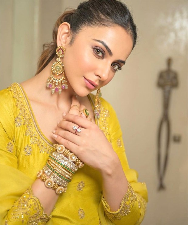 Rakul Preet Singh is a regal picture of festive grace in yellow gharara set 