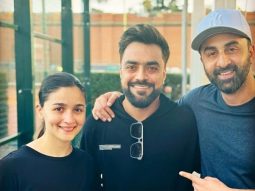 Ranbir Kapoor and Alia Bhatt share special moment with Rashid Khan in New York; see pic