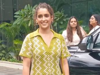 Sanya Malhotra out for Jawan promotions in a beautiful green knitted dress Sanya Malhotra out for Jawan promotions in a beautiful green knitted dress