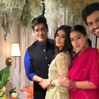 Sara Ali Khan joins Kartik Aaryan for Ganpati Darshan along with Manish Malhotra and Rasha Thadani; see pic