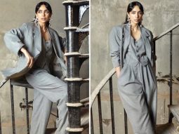 Sobhita Dhulipala breaks the mould for androgyny in grey oversized pantsuit