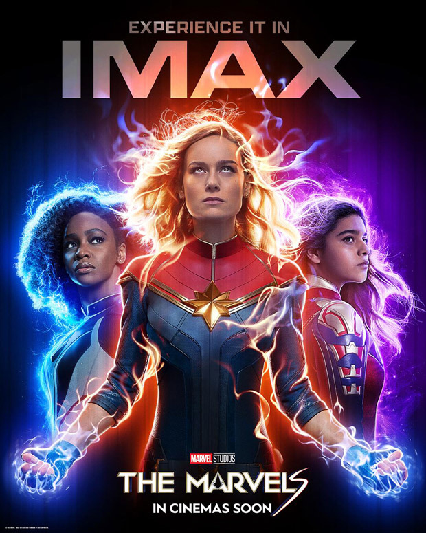 The Marvels: Brie Larson, Teyonah Parris, Iman Vellani starrer gets new IMAX poster and new look
