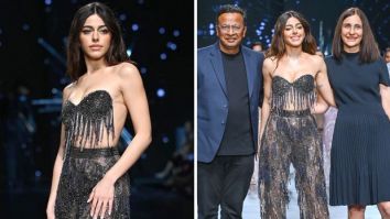 Alaya F walks the ramp in black sequinned co-ord set at Lakme Fashion Week Day 2