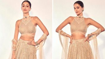 Ananya Panday shines in a stunning Tarun Tahiliani lehenga, showcasing the epitome of festive fashion goals